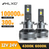 HLXG LED Canbus Headlights H4 H11 H1 HB3 9005 HB4 H8 HIR2 9012 300W 100000LM 6000K