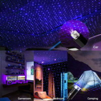 LED Sky Night Light Galaxy Star Projector for Car Roof Room Ceiling 5V USB