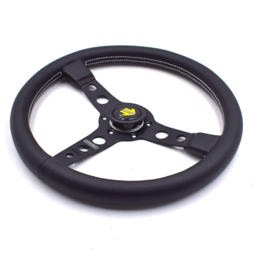 Leather Racing Sport Steering Wheel 14inch 350mm for MOMO 3