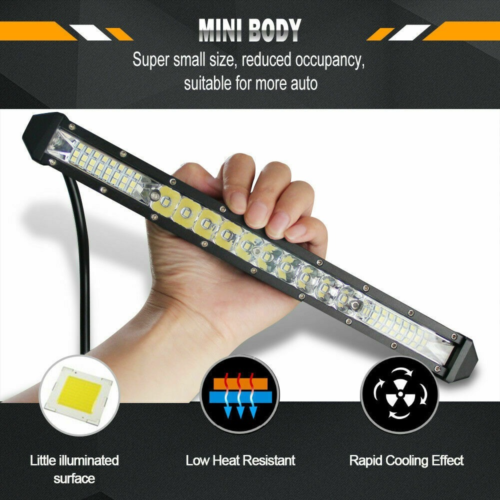 Led Light Bar 12V 24V Slim Spot Work Light Fit For All Vehicles NLpearl 5
