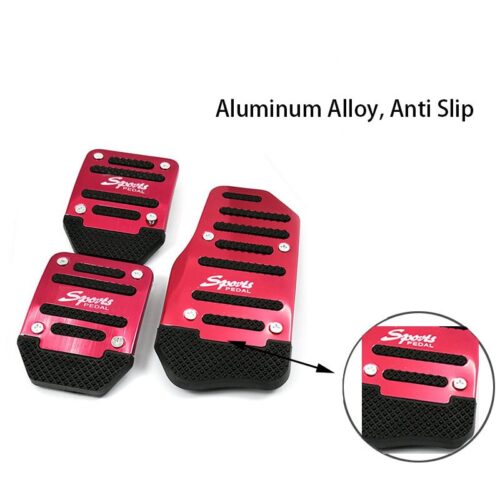 Aluminum Alloy Automotive Accelerator Anti Slip Pedal 3pcs Set