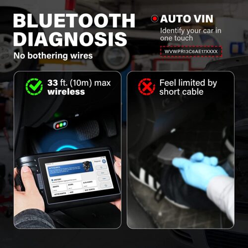 TOPDON Artidiag800 Bluetooth Car Diagnostic Tool All Systems Scan ECU Programming