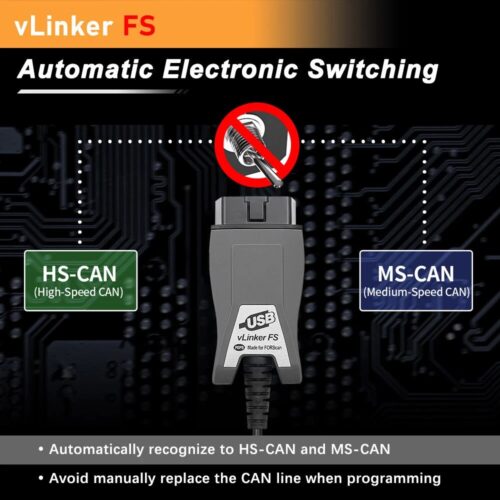 Car Diagnostic Scanner For Ford FORScan Mazda VLinker FS USB FS OBD 2 OBDII HSMS CAN Interface 2
