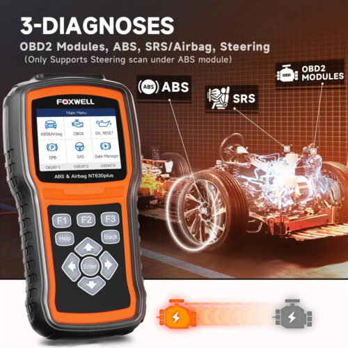 Foxwell NT630 Engine ABS SRS EPB OIL SAS Calibration Car Diagnostic Tool