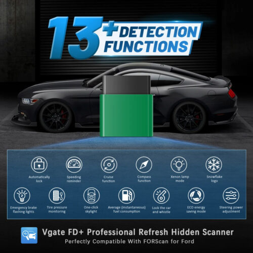 Vgate vLinker FD ELM327 FORScan For Ford Bluetooth Scanner J2534